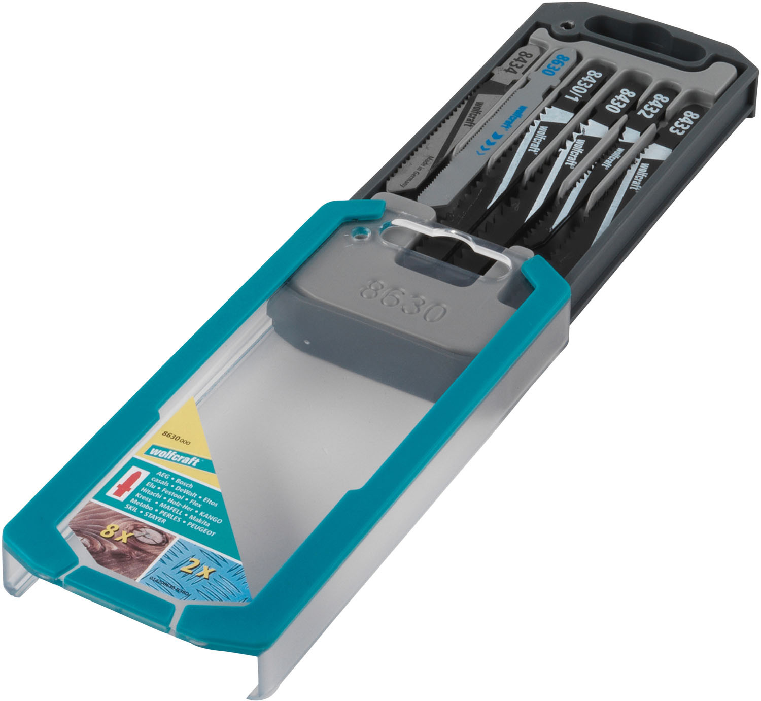 HOJA SIERRA WOLFCRAFT CALAR 8MAD+1MET+1INOX 8630000 10 PZ 