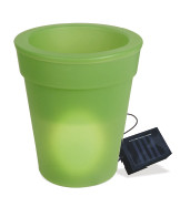 MACETA JARD H19,5CM SOLAR NATUUR PP VER LED B/REC NT95413 