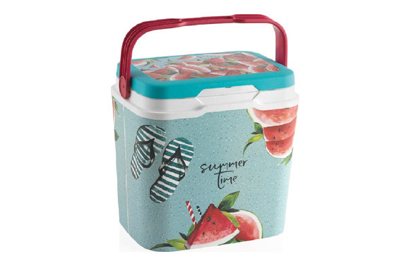 NEVERA CAMP 29LT RIGIDA LIFESTORY PP WATERMELON PORTAT. 3400 BLANCA