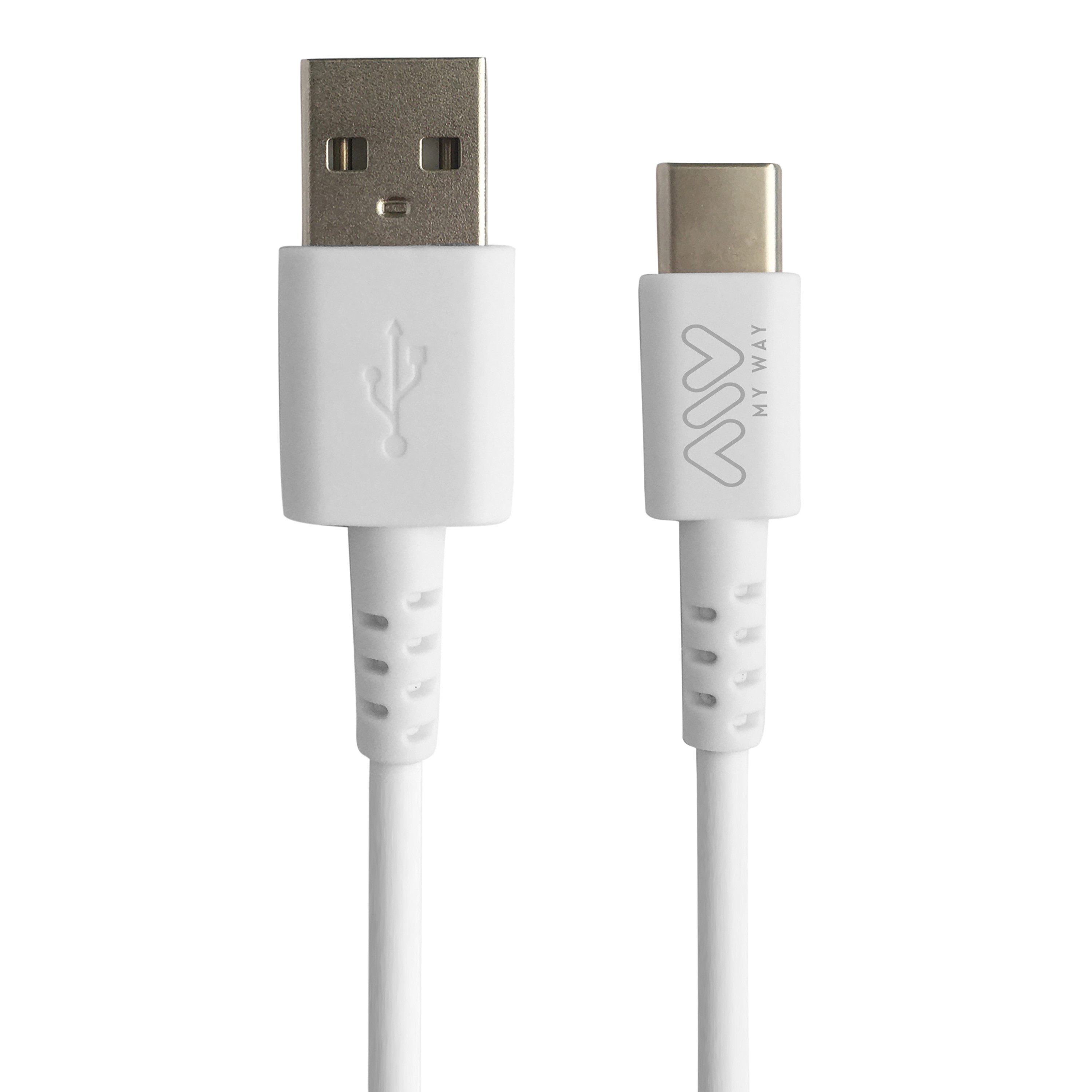 CARGADOR PARED + CABLE USB TIPO C 2A 15,6X8X3CM ABS BL MYW PACK