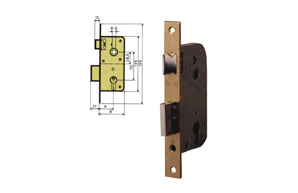 CERRADURA EMBUTIR SERIE 1300 1301/2-35