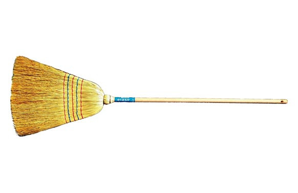 ESCOBA MIJO TIPO FRANCES MANGO MADERA 5 CORDONES