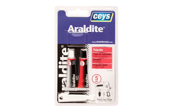 ADHESIVO ARALDIT RAPIDO PEQUEÑO 5+5ML