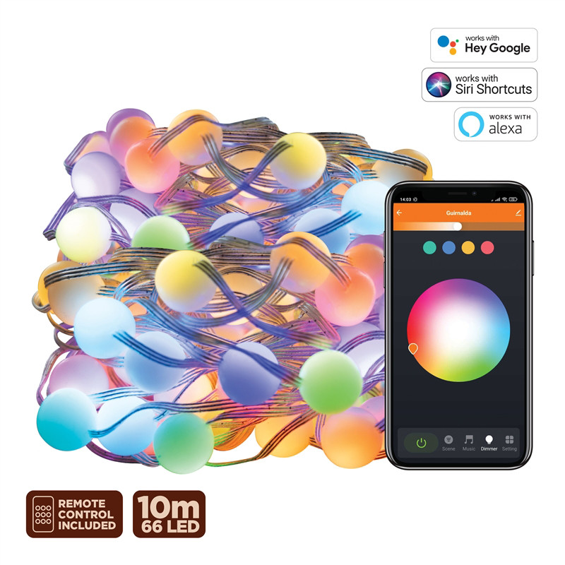 GUIRNALDA EXTER. WIFI RGB+CCT 10M RGB MUVIT IO 