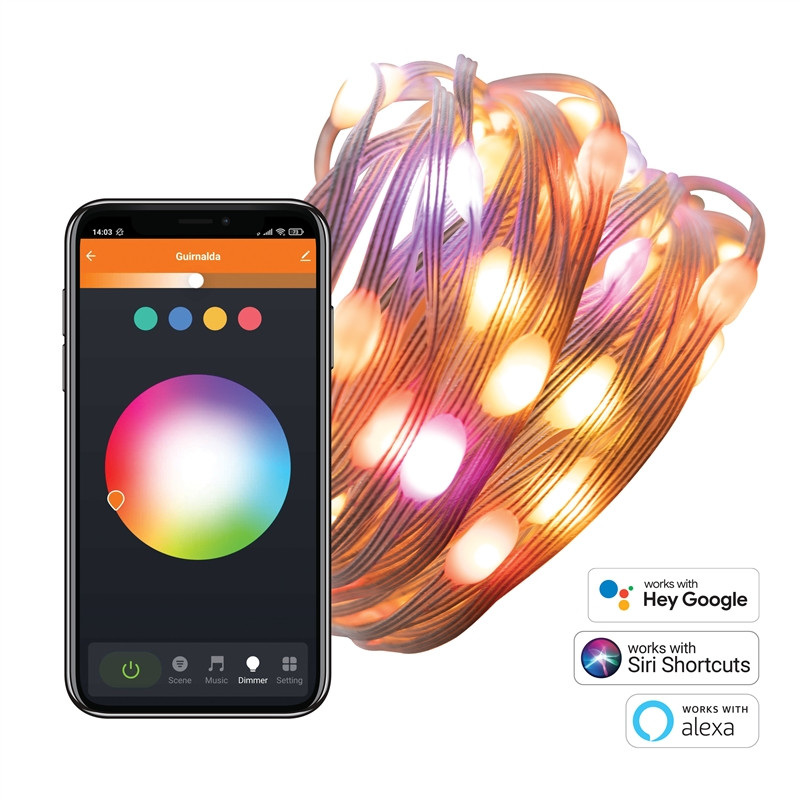 GUIRNALDA DECORATIVA WIFI RGB+CCT 5M RGB MUVIT IO 