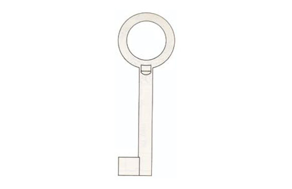 LLAVE GORJA LATON ARMARIO A-1G(CV)