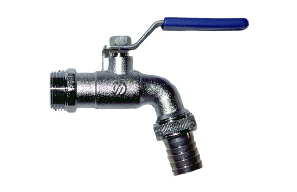 GRIFO CURVO RACORD MANGUERA 3/4 A 3/4