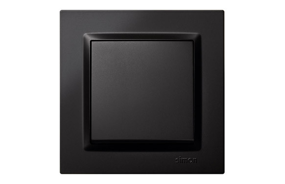 INTERRUPTOR CONMUTADOR CRUCE NEGRO SERIE 10