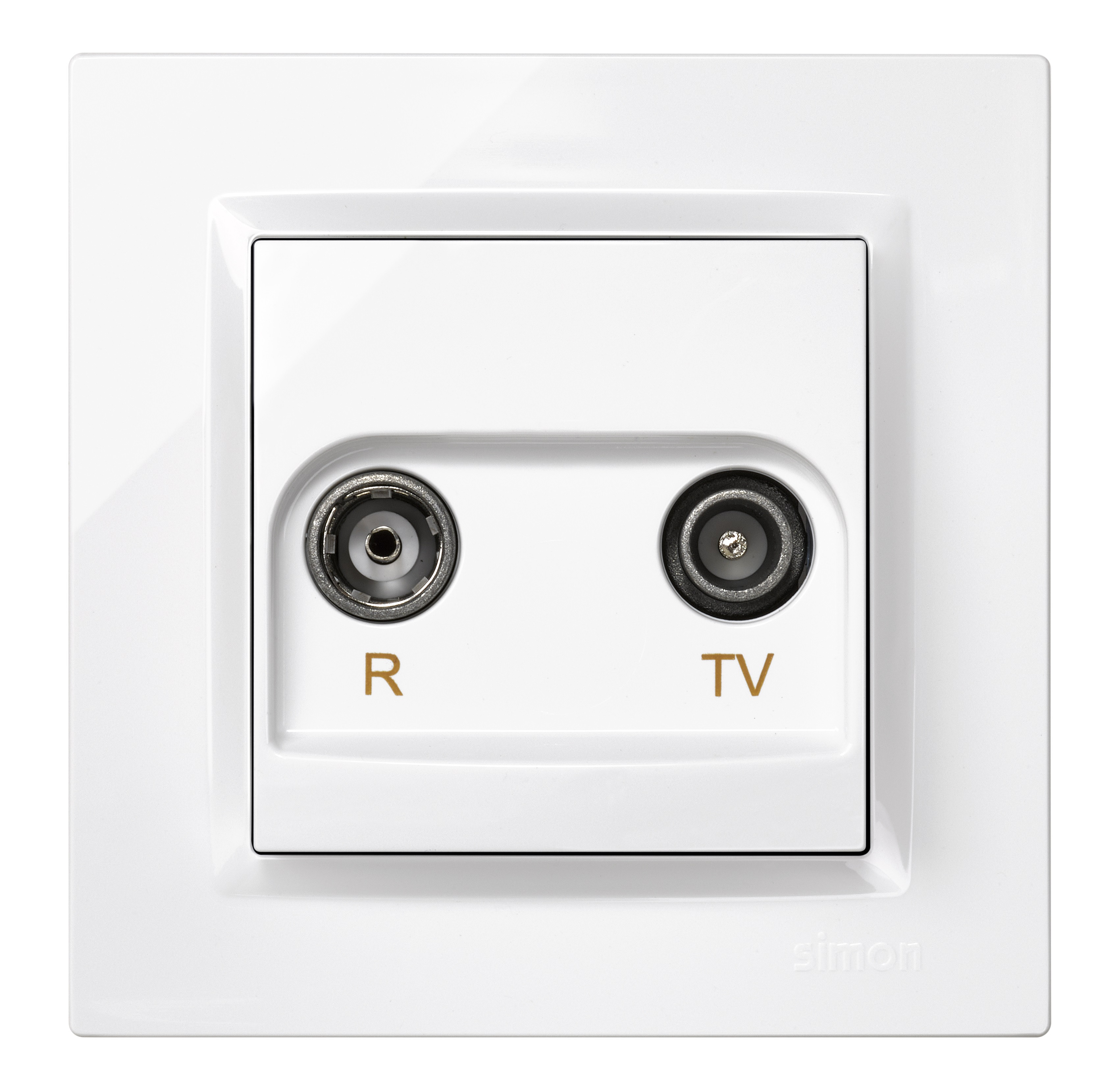 BASE ANTENA 2 TOMAS EMPOTRAR INTERMEDIA BLANCO SERIE 10