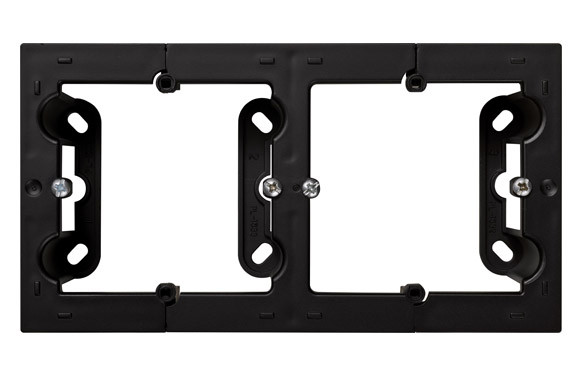 CAJA SUPERFICIE 2 ELEMENTOS NEGRO SERIE 10