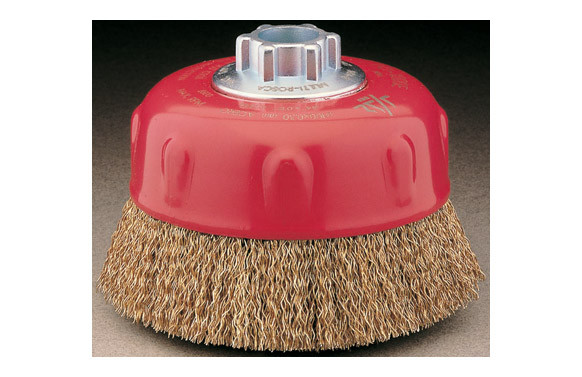CEPILLO TAZA PUA ONDULADA LATONADA M14 Ø100/0,30