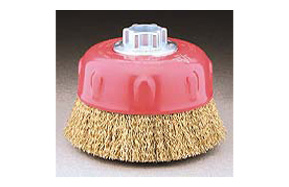 CEPILLO TAZA PUA ONDULADA LATONADA M14 Ø100/0,40
