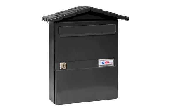 BUZON EXTERIOR ACERO CHALET NEGRO