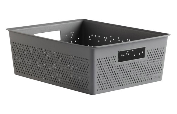 CESTA ORDENACION BOHOL 12 L GRIS ANTRACITA