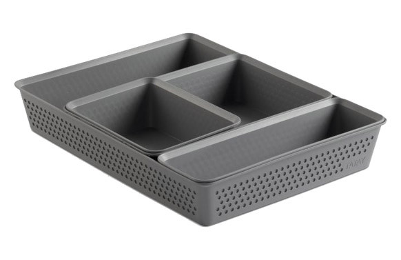 SET 4 ORGANIZADORES BOHOL SLIM + A6 + A5 + A4 GRIS