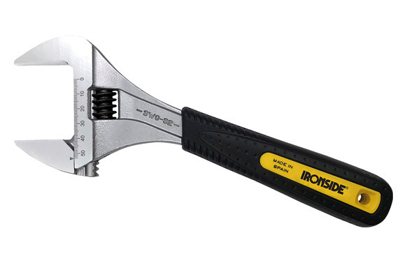 LLAVE AJUSTABLE GRAN APERTURA HASTA 53 MM ERGO TOP 10\" - 250 MM