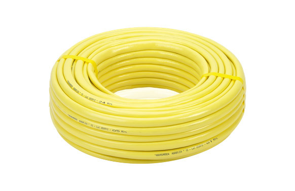 MANGUERA 3 CAPAS AGROFLEX PLUS AMARILLA CON ACCESORIOS Ø 15 MM 20 M
