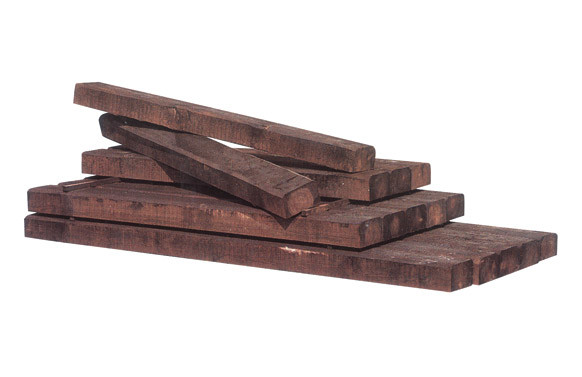 TRAVIESA MADERA PINO TRATADO 250 X 20 X 10 CM MARRON OSCURO