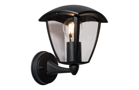 APLIQUE EXTERIOR IP44 DURHAM 1XE27 NEGRO ASCENDEN APLIQUE EXTERIOR IP44 DURHAM CASQUILLO E27 NEGRO A