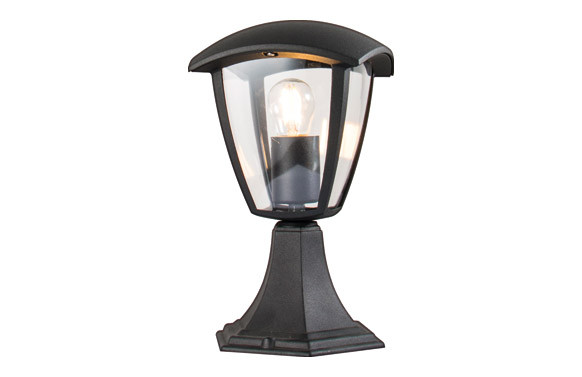 SOBREMURO EXTERIOR IP44 DURHAM 1XE27 NEGRO SOBREMURO EXTERIOR IP44 DURHAM 1XE27 NEGRO ALUMINI