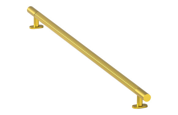 TIRADOR ORO CEPILLADO ANODIZADO 250MMX14MMX34MM