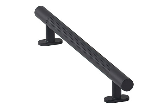 TIRADOR NEGRO MATE ANODIZADO 250MMX14MMX34MM