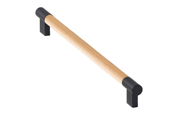 TIRADOR NEGRO MATE ARCE BARNIZ TRANSPARENTE 356MMX15MMX34MM