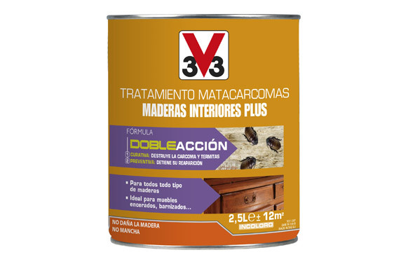 TRATAMIENTO MATACARCOMAS MADERAS INTERIOR PLUS 2,5 L