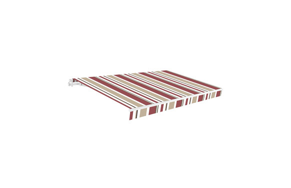 TOLDO MANUAL ALUMINIO 3 X 2 M BURDEOS/BEIGE