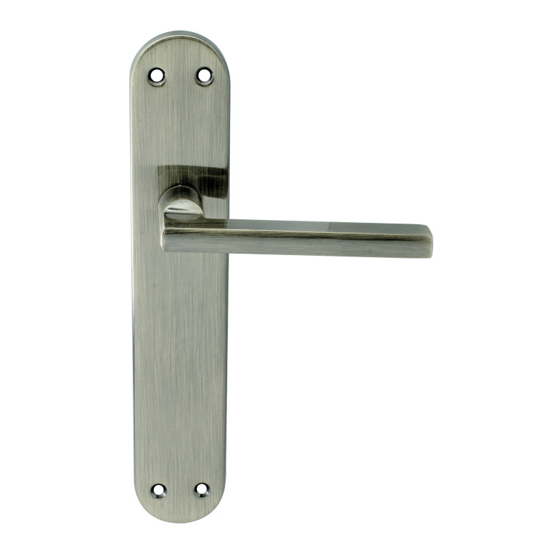 MANILLA 606 ALUMINIO/ACERO PLACA (JUEGO) NIQUEL SATINADO