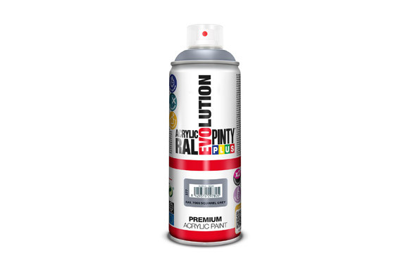 PINTURA SPRAY ACRILICA EVOLUTION BRILLO 520 CC RAL 7000 GRIS ARDILLA