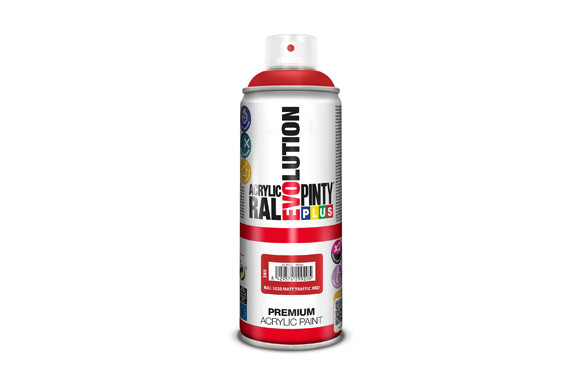 PINTURA SPRAY ACRILICA EVOLUTION MATE 520 CC RAL 3020 ROJO TRAFICO