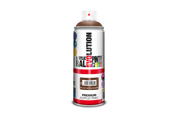 PINTURA SPRAY ACRILICA EVOLUTION MATE 520 CC RAL 8011 PARDO NUEZ