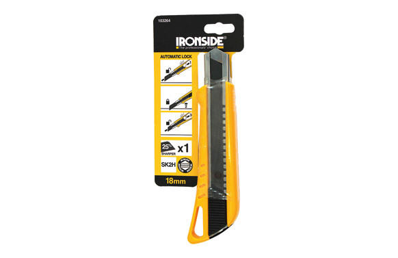 CUTTER 18 MM EN ABS AUTOBLOCANTE, HOJA: SK2H
