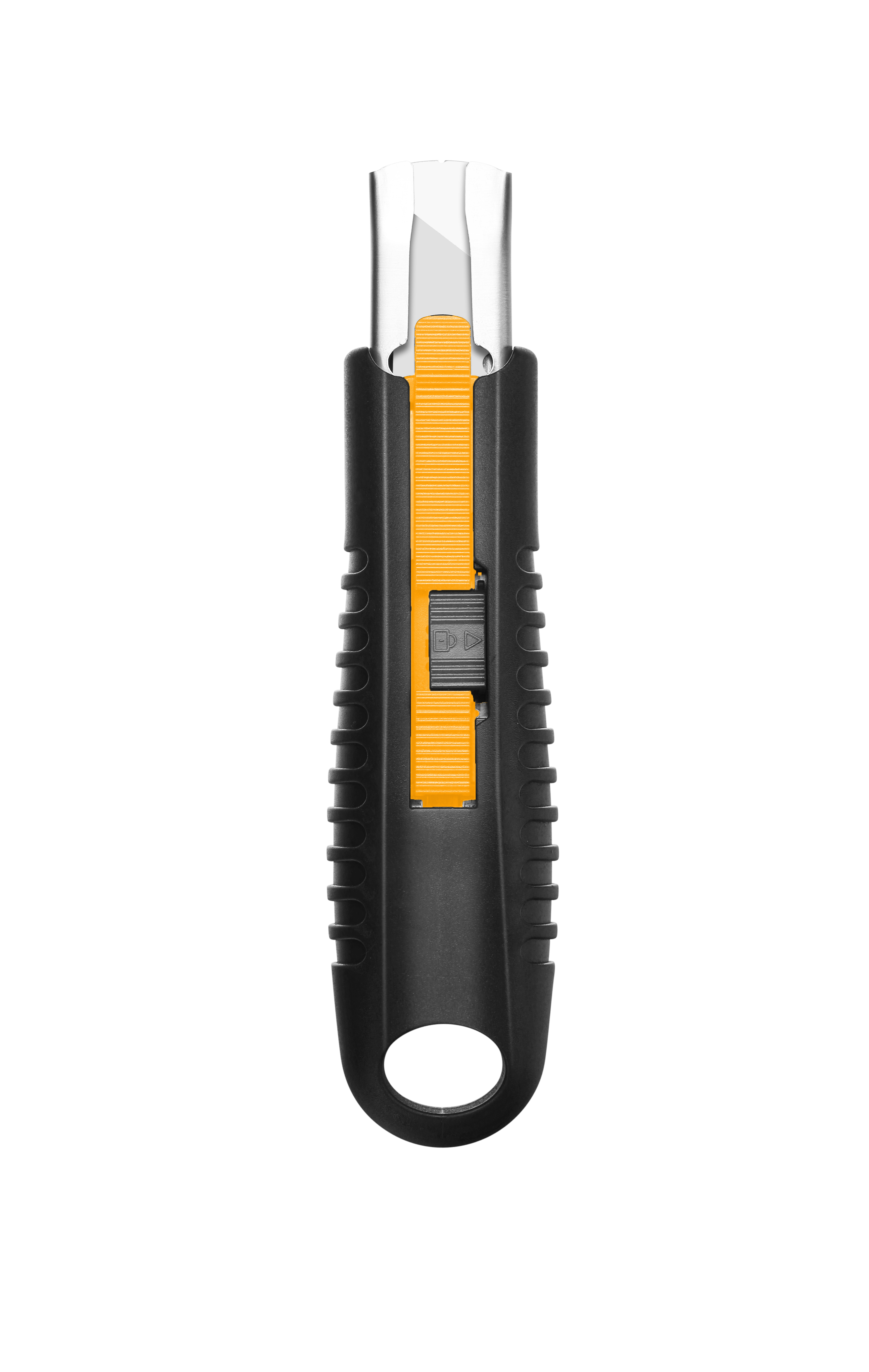 CUTTER AUTORETRACTIL SEMIAUTOMATICO CUCHILLA TRAPEZOIDAL 60 MM SK2