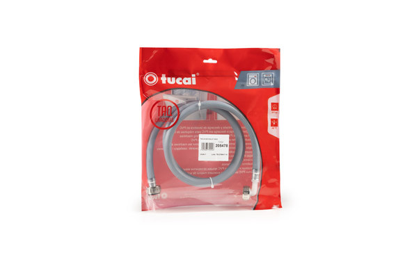 CONEXION FLEXIBLE LAVADADORA TUERCAS METALICAS HH3/4\"150 CM