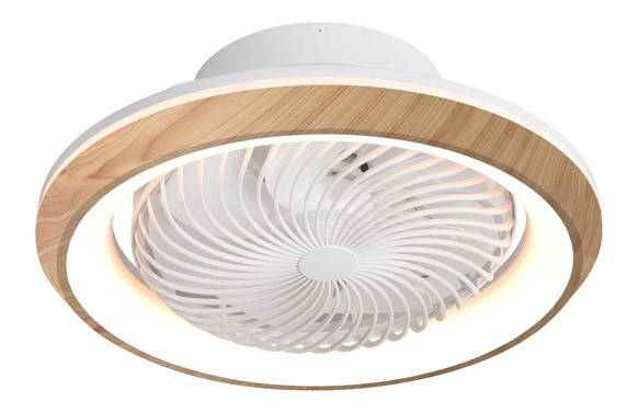 VENTILADOR DE TECHO PLAFON MADERA 14W 49 X 21 CM