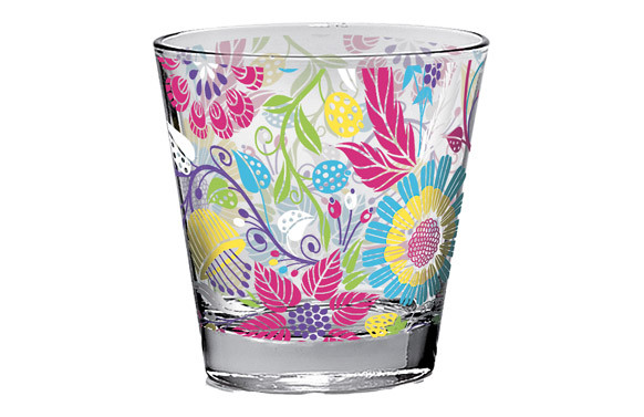 VASO AGUA DECORADO PACK 3 UDS 25 CL PARAISO