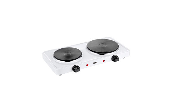PLACA DE COCINA ELECTRICA 1500 W - 2 FUEGOS