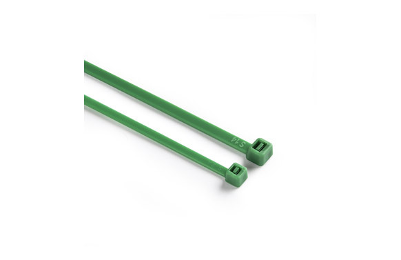 BRIDA NYLON DENTADA VERDE 3.6X200MM 50UNID