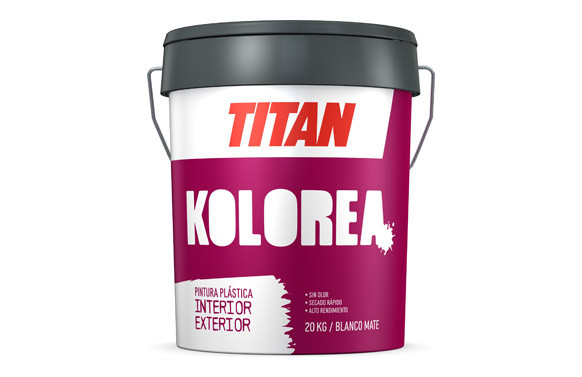 PINTURA PLASTICA INTERIOR EXTERIOR REFRESH MATE 20 KG BLANCO