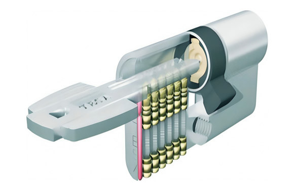 CILINDRO T60D LEVA LARGA, DOBLE EMBRAGUE 35-35 LATON 5 LLAVES
