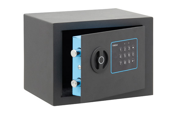 CAJA FUERTE BLUE SOBREPONER GRAFITO COD. ELECTRÓNICO Y POMO 385X300X270MM