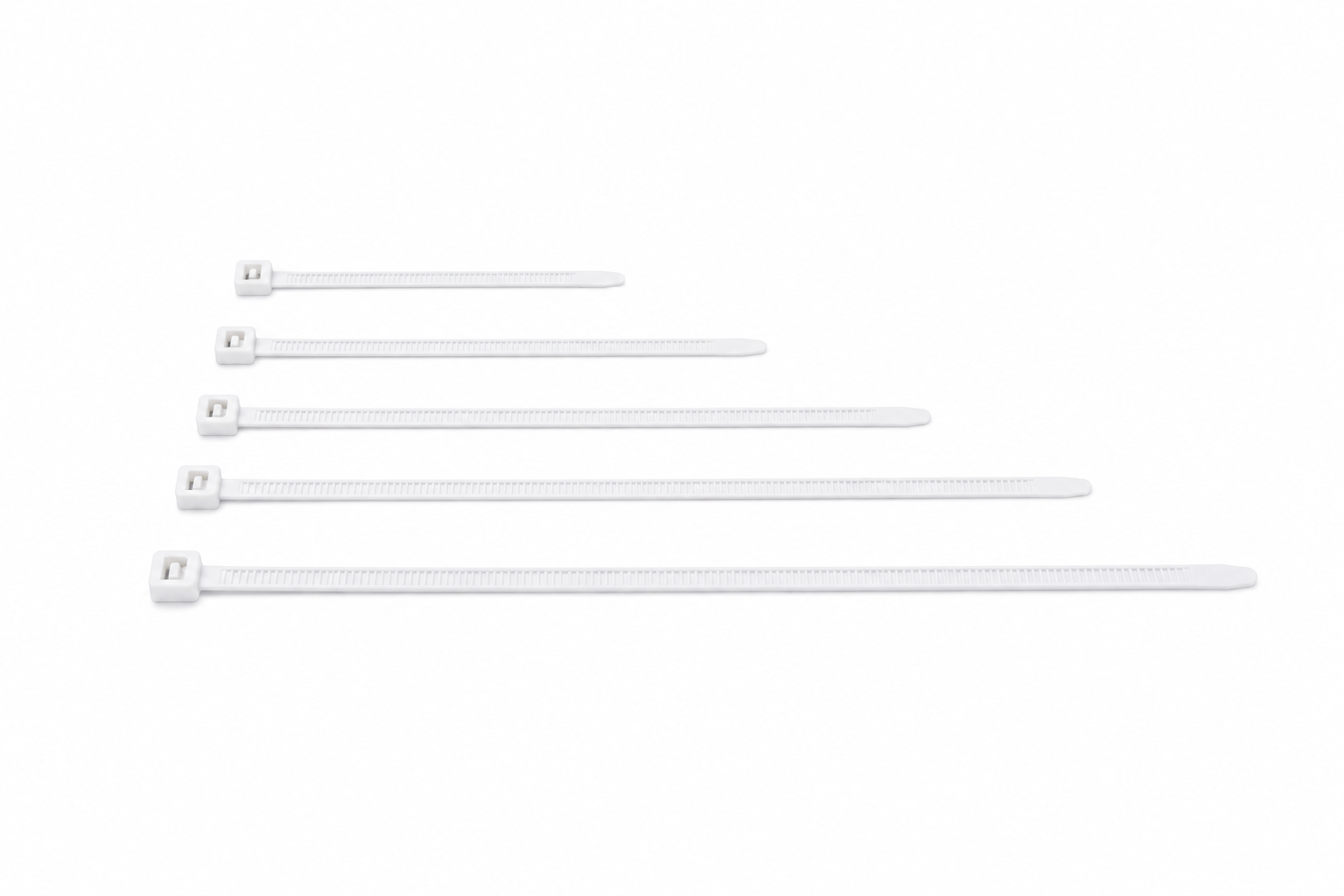 BRIDA NILON DENTADA BLANCA 2,5 X 100 MM 100 UDS