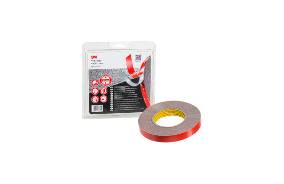 CINTA DOBLE CARA ESPUMA ACRILICA VHB 4991F 19MMX5,5MX2,3MM GRIS