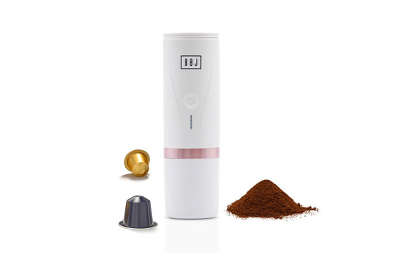 CAFETERA PORTATIL A BATERIA USB 80 ML BLANCA
