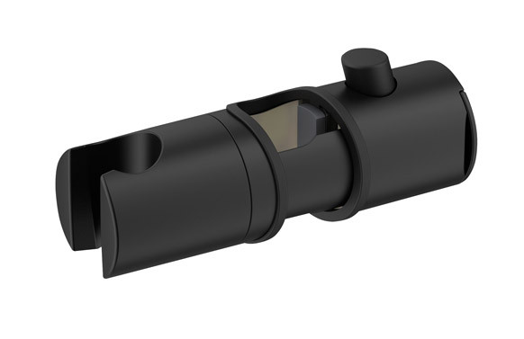 SOPORTE AJUSTABLE CABEZAL DUCHA NEGRO LIBERTA
