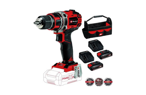 TALADRO PERCUTOR BATERIA 18V PACKTP-CD18/50LI-I 4513942+BOLSA 4530037+2 STARTER KIT 2,5AH 4512097