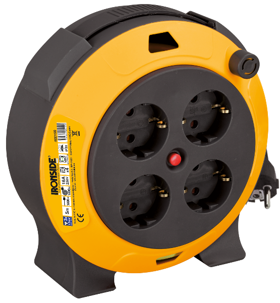 ENROLLACABLE CASSETE DOMEST H05VV-F 1.5MM2 4 T SCH 5MT 16A 230W