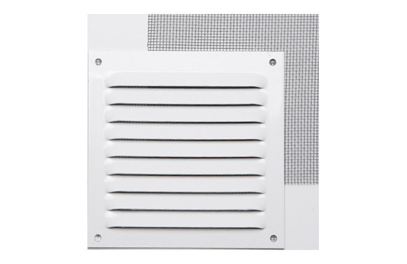 REJILLA LACADO BLANCO 0,8 10 X 10 CM CON GANCHO MOSQUITERA
